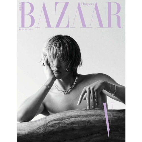바자 잡지 HARPER&#039;S BAZAAR Korea Magazine 2024.2월호 B형 BTS V